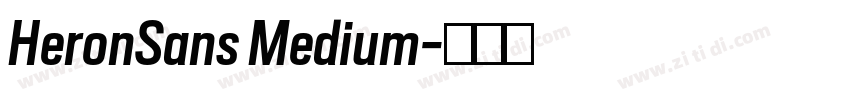 HeronSans Medium字体转换